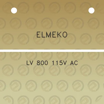 elmeko-lv-800-115v-ac