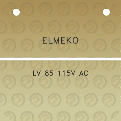 elmeko-lv-85-115v-ac