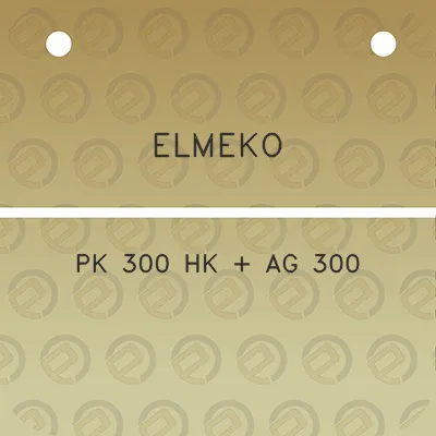 elmeko-pk-300-hk-ag-300