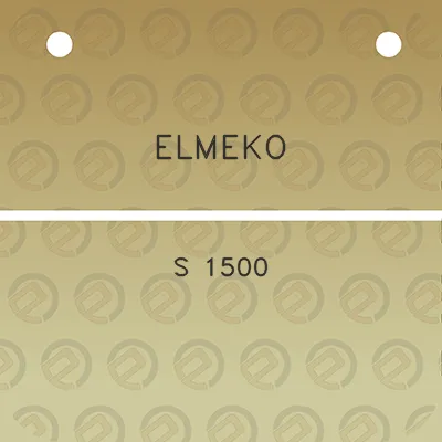 elmeko-s-1500