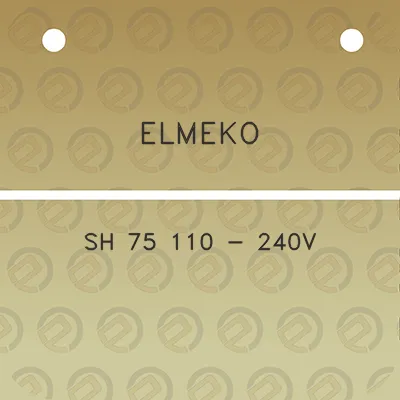 elmeko-sh-75-110-240v