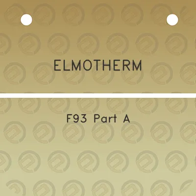 elmotherm-f93-part-a