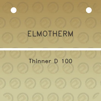 elmotherm-thinner-d-100