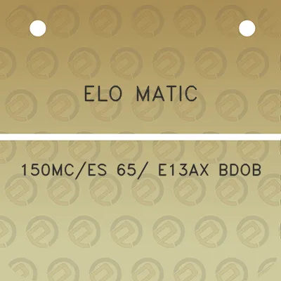 elo-matic-150mces-65-e13ax-bdob