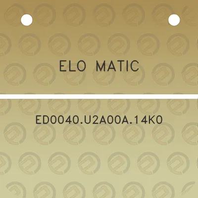 elo-matic-ed0040u2a00a14k0