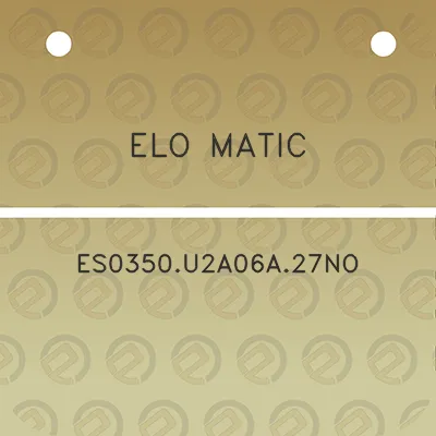 elo-matic-es0350u2a06a27no