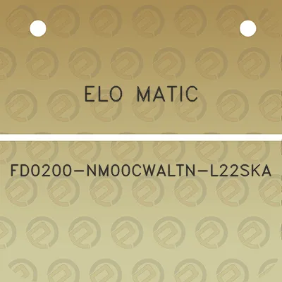 elo-matic-fd0200-nm00cwaltn-l22ska