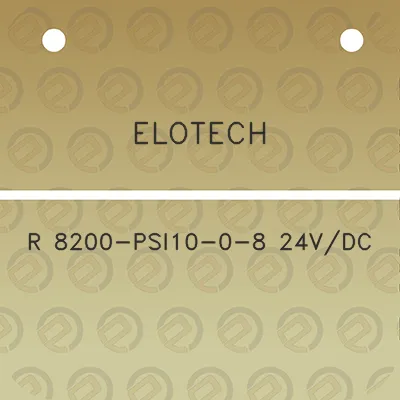 elotech-r-8200-psi10-0-8-24vdc