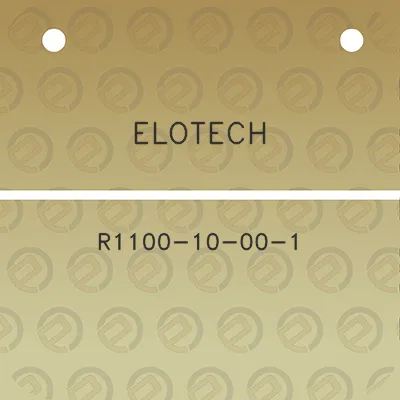 elotech-r1100-10-00-1