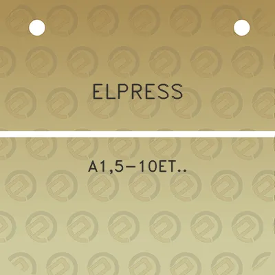 elpress-a15-10et