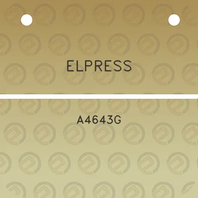 elpress-a4643g