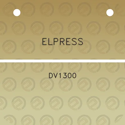 elpress-dv1300