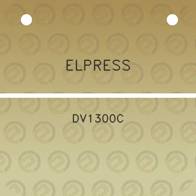 elpress-dv1300c