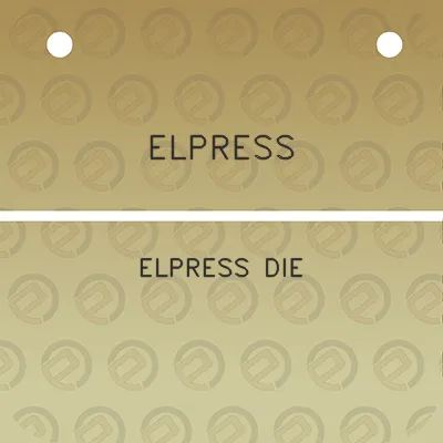 elpress-elpress-die