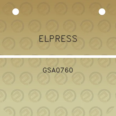 elpress-gsa0760