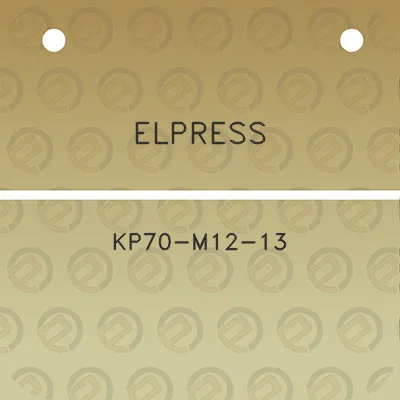 elpress-kp70-m12-13