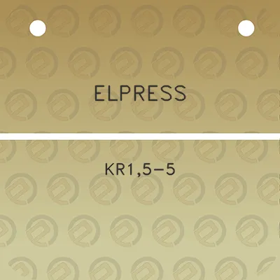 elpress-kr15-5