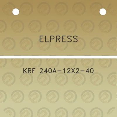 elpress-krf-240a-12x2-40