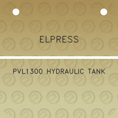 elpress-pvl1300-hydraulic-tank