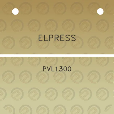 elpress-pvl1300