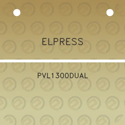 elpress-pvl1300dual