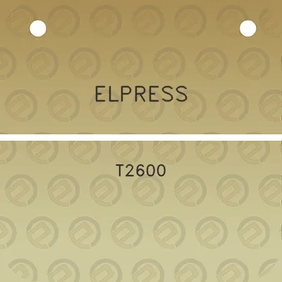 elpress-t2600