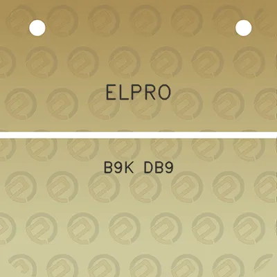 elpro-b9k-db9