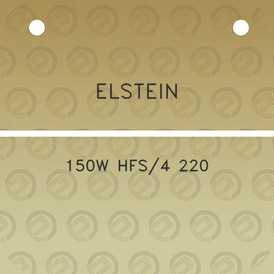 elstein-150w-hfs4-220