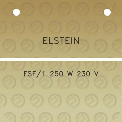 elstein-fsf1-250-w-230-v