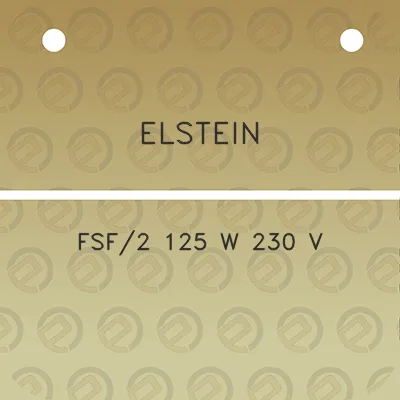 elstein-fsf2-125-w-230-v