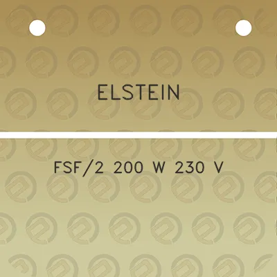 elstein-fsf2-200-w-230-v