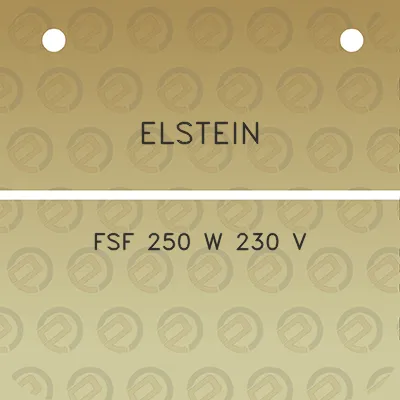 elstein-fsf-250-w-230-v