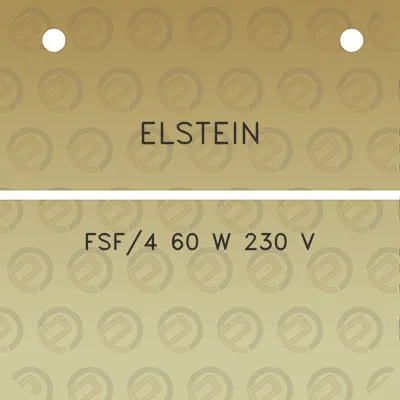 elstein-fsf4-60-w-230-v