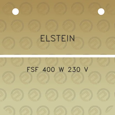 elstein-fsf-400-w-230-v