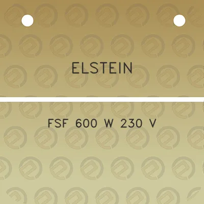 elstein-fsf-600-w-230-v