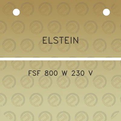 elstein-fsf-800-w-230-v