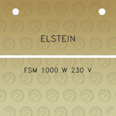 elstein-fsm-1000-w-230-v