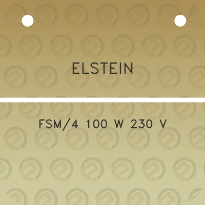 elstein-fsm4-100-w-230-v