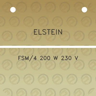 elstein-fsm4-200-w-230-v