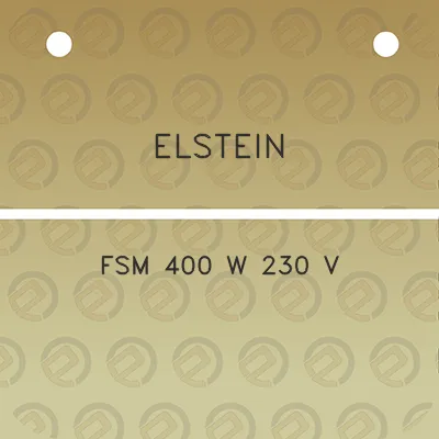 elstein-fsm-400-w-230-v