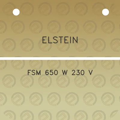 elstein-fsm-650-w-230-v