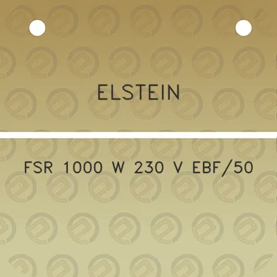 elstein-fsr-1000-w-230-v-ebf50