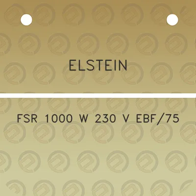 elstein-fsr-1000-w-230-v-ebf75