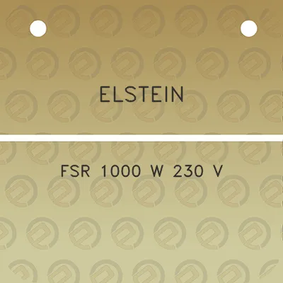 elstein-fsr-1000-w-230-v