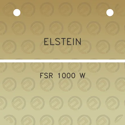 elstein-fsr-1000-w