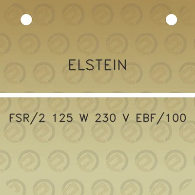 elstein-fsr2-125-w-230-v-ebf100