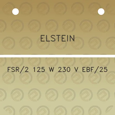 elstein-fsr2-125-w-230-v-ebf25