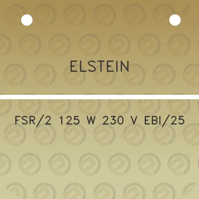 elstein-fsr2-125-w-230-v-ebi25