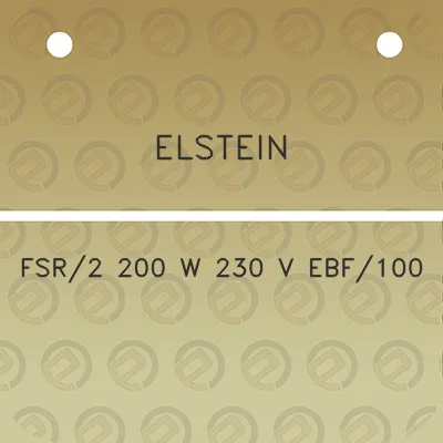 elstein-fsr2-200-w-230-v-ebf100