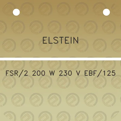 elstein-fsr2-200-w-230-v-ebf125